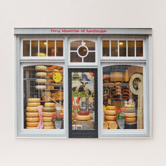Boutique de fromage à Amsterdam. Jigsaw Puzzle (Horizontal)