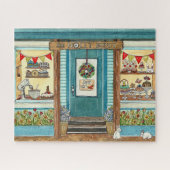 Boutique de gâteaux de Pâques Aquarelle Puzzle (Horizontal)