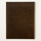 Boutique de luxe en cuir marron look or (Dos)