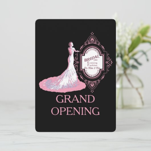 BOUTIQUE DE MARIAGE ~ Carte d'invitation (Debout devant)