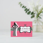 boutique de mode chic PINK Carte de visite (Debout devant)