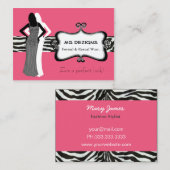 boutique de mode chic PINK Carte de visite (Devant / Derrière)
