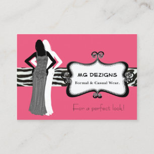boutique de mode chic PINK Carte de visite