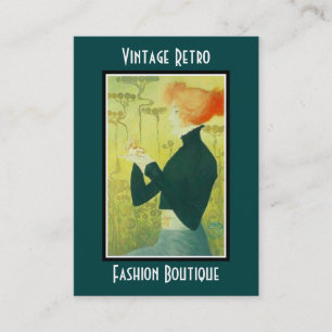 Boutique de mode Vintage carte de visite rétro