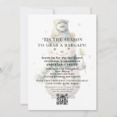 Boutique de neige Offres de Noël QR Carte imprimab (Devant)