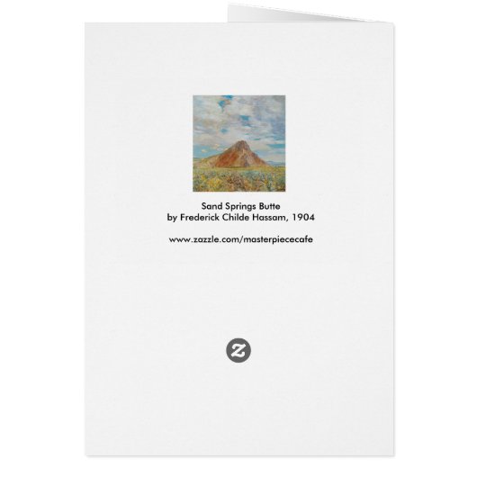 Boutique de sources de sable par Childe Hassam, Ar (Dos)