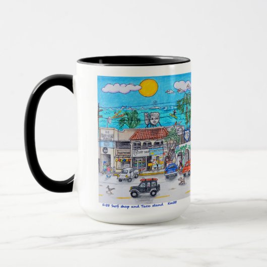 Boutique de surf Mug (Gauche)