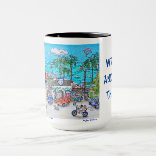 Boutique de surf Mug (Centre)