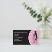 Boutique de vêtements Cartes de visite (Debout devant)