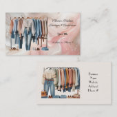 Boutique de vêtements pour femmes Carte de visite  (Devant / Derrière)