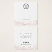 Boutique d'oreille en or botanique rose (Devant & derrière)