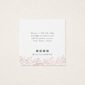 Boutique d'oreille en or botanique rose (Dos)