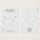 Boutique d'oreille moderne en marbre blanc (Devant & derrière)