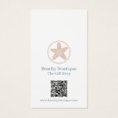 Boutique Élégante Commerce Votre logo Code QR (Dos)