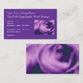 Boutique florale et mariages du carte de visite du (Devant / Derrière)