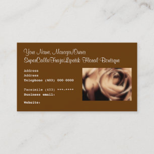 Boutique florale et mariages du carte de visite du