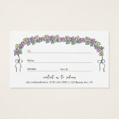 Boutique florale moderne Boutique Salon bon cadeau (Dos)