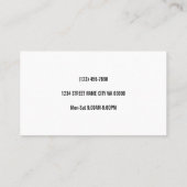 Boutique, installation, Carte de visite de réparat (Dos)