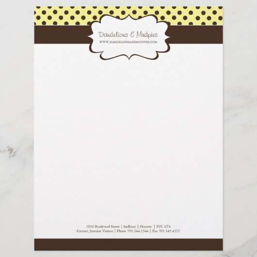  Boutique Letterhead Gepersonaliseerd Briefhoofd (Voorkant)