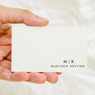 Boutique minimaliste de luxe Carte de visite ivoir
