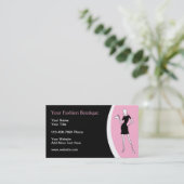 Boutique mode Carte de visite tendance (Debout devant)