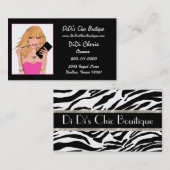 Boutique Mode et Gems Cartes de visite (Devant / Derrière)
