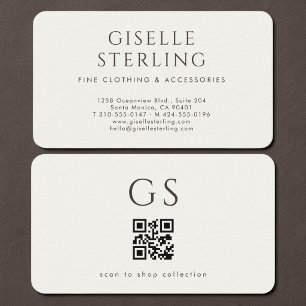 Boutique Mode QR-code  Visitekaartje