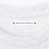 Boutique personnalisée Tissu Étiquettes Boho Daisy (Apposé)