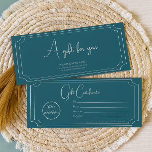 Boutique Petrol Blue Business Cadeaubon