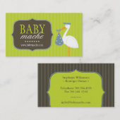 Boutique pour bébés Cartes de visite amusants et m (Devant / Derrière)