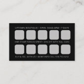 Boutique Récompenses QR Code Cartes de visite (Dos)