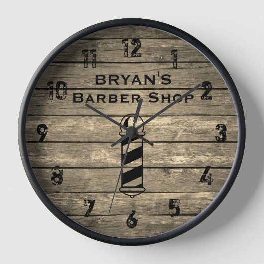 Boutique Rustique Barber Grande horloge (Recto)