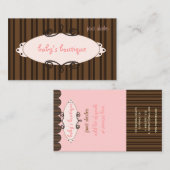 Boutique sassy, cartes de visite (Devant / Derrière)