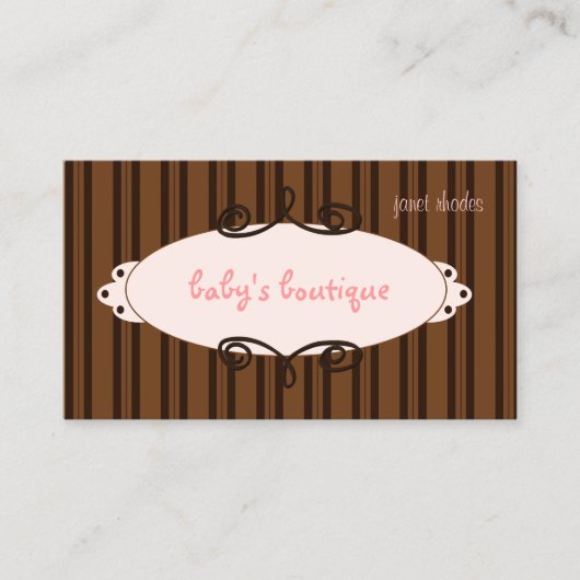 Boutique sassy, cartes de visite (Devant)