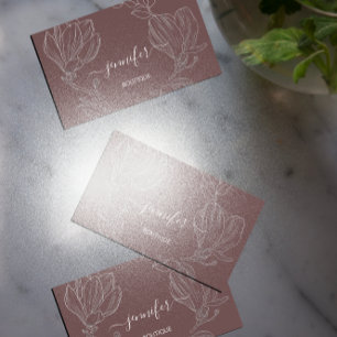 Boutique Shop Roos BlushFlowers QR Code Logo Visitekaartje