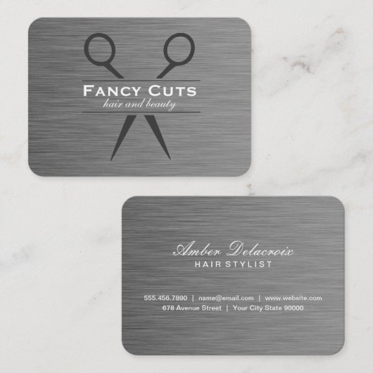 Boutique Steel | Moderne Luxe Visitekaartje (Voorkant / Achterkant)