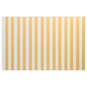 Boutique Stripes - Tissu Blanc Jaune