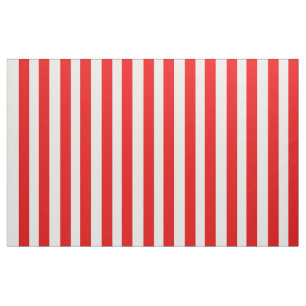 Boutique Stripes - Tissu Blanc Rouge
