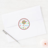 Boutique sucrée Lollipop Stickers d'anniversaire (Enveloppe)