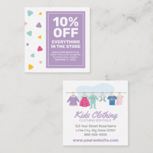 Boutique Vêtements Enfants Coupon Offre de vente