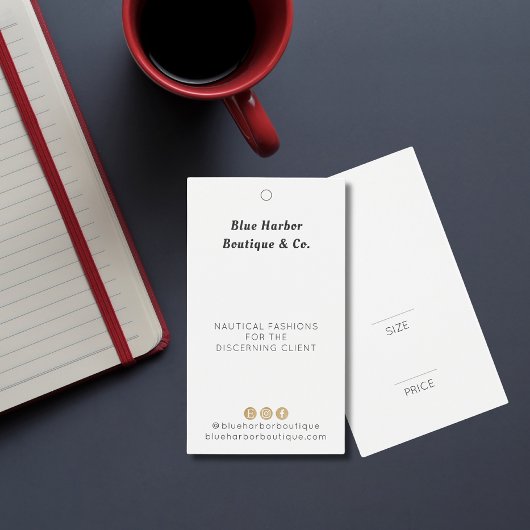 Boutique Vêtements Simple Balise Prix blanc