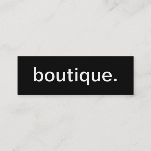 Boutique Visitekaartje (Voorkant)