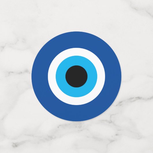 Boutiques de confetti de table Blue Evil Eye (Petit recto)