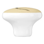 Bouton 1830 de tiroir de colibri de cru (Côté)