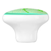 Bouton à coudre vintage vert (Côté)