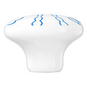 Bouton Abstrait bleu personnalisé (Côté)