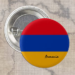 Bouton Arménie, mode drapeau arménien patriotique<br><div class="desc">Boutons : Drapeau arménien et arménien - J'aime mon pays,  voyage,  vacances,  patriotes nationaux / fans de sports</div>
