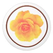 Bouton Armoire Rose circulaire (Devant)