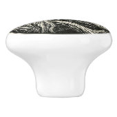 Bouton Art Nouveau en céramique (Côté)