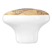 Bouton Art Nouveau en céramique (Côté)